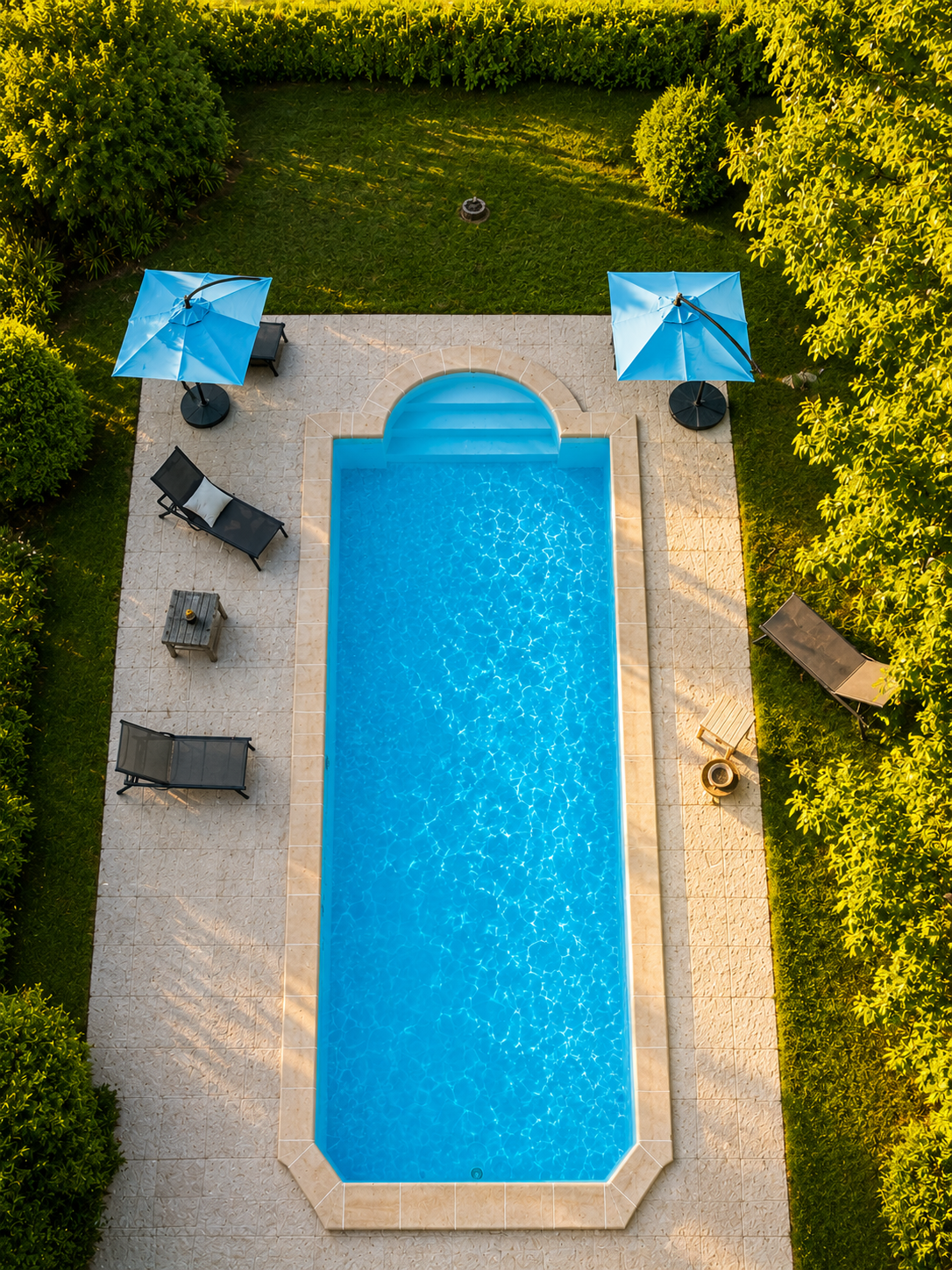 Piscine chauffée du domaine