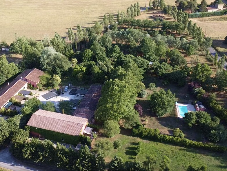 Vue aérienne du Domaine Plan des Devens